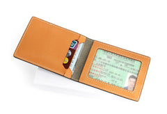 Cool Leather Mens Camouflage License Wallet Front Pocket Wallet Slim Card Wallet for Men - iwalletsmen
