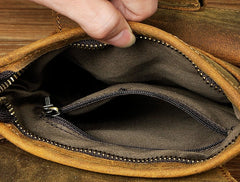 Cool Biker Leather Drop Leg Bag Mens Belt Pouch Waist Bag Shoulder Bag for Men - iwalletsmen