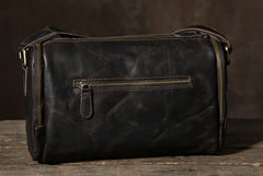 Genuine Leather Mens Cool Shoulder Bag Messenger Bag Chest Bag Bike Bag Cycling Bag for men