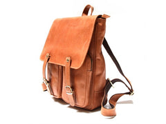 Leather Brown Mens Backpack Cool Travel Backpacks Laptop Backpack for men - iwalletsmen