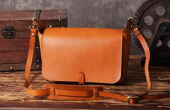 Handmade Leather Mens Cool Shoulder Bag Messenger Bag Chest Bag Bike Bag Cycling Bag for men