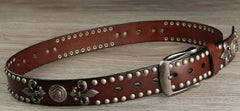 Handmade Genuine Custom Punk Biker Leather Mens Leather Men Belt for Men - iwalletsmen