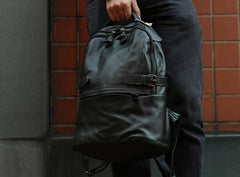 Mens Leather Backpack Cool Travel Backpacks Laptop Backpack for men - iwalletsmen