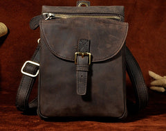 Cool Mens Leather Side Bag Belt Pouch Holster Belt Case Pack Waist Pouch for Men - iwalletsmen