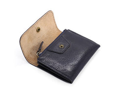 Leather Mens Front Pocket Wallet Small Wallet Card Wallet Change Wallet for Men - iwalletsmen