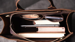 Genuine Leather Mens Cool Messenger Bag Handbag Briefcase Work Bag Business Bag for men