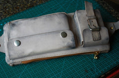 Handmade Leather Fanny Pack Mens Waist Bag Hip Pack Belt Bag Bumbag for Men - iwalletsmen
