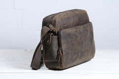 Cool Leather Vintage Mens Messenger Bags Small Shoulder Bags for Men - iwalletsmen