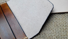 Handmade Leather Mens Small Front Pocket Wallet Leather Card Wallets for Men - iwalletsmen