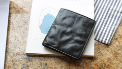 Leather Mens Front Pocket Wallet Small Wallet Slim Wallet Card Wallet for Men - iwalletsmen