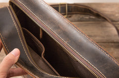 Cool Leather Mens Small Messenger Bags Shoulder Bag  for Men - iwalletsmen