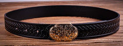 Handmade Genuine Custom Leather Mens Leather Men Brown Black Belt for Men