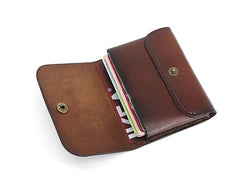 Leather Mens Front Pocket Wallet Small Wallets Card Wallet Change Wallet for Men - iwalletsmen