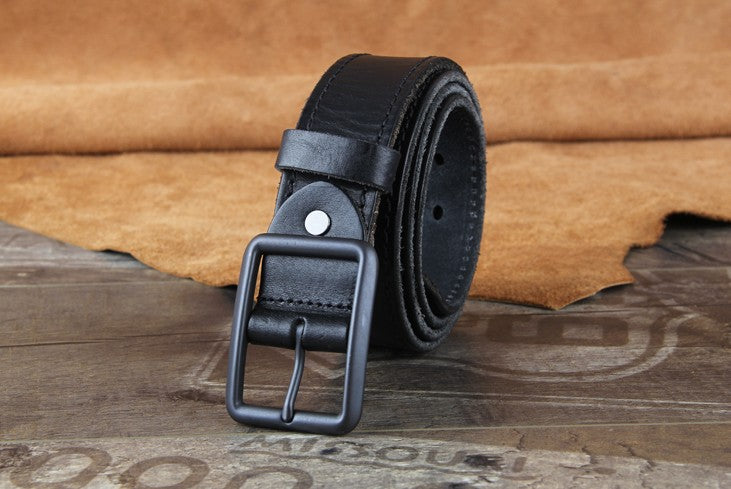 Genuine Leather Punk Rock Biker Trucker Mens Belt Men Black Coffee Bel ...