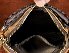 Cool Mens Leather Small Side Bag Belt Pouch Holster Belt Case Waist Pouch for Men - iwalletsmen