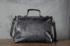 Handmade Leather Mens Cool Messenger Bag Briefcase Work Bag Business Bag Laptop Bag for men