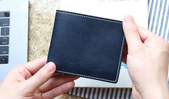 Leather Mens Small Wallet Slim Wallet Front Pocket Wallet Card Wallet for Men - iwalletsmen