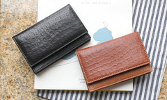 Leather Mens Card Wallet Front Pocket Wallet Small Slim Wallets Change Wallet for Men - iwalletsmen
