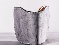 Handmade Vintage Leather Mens Small Wallet Bifold Wallet for Men - iwalletsmen