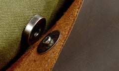 Mens Waxed Canvas Large Tote Bag Canvas Handbag Canvas Shoulder Bag for Men - iwalletsmen