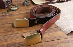 Genuine Leather Punk Rock Biker Trucker Mens Belt Men Black Coffee Belt for Men