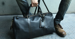 Cool Leather Mens Weekender Bags Travel Bag Shoulder Bags for Men - iwalletsmen