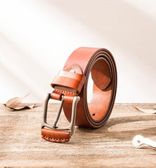 Handmade Cool Leather Mens Belt Leather Belt for Men - iwalletsmen