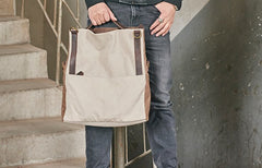 Mens Canvas Gray Cool Courier bag Messenger Bag Canvas Side Bag for Men - iwalletsmen