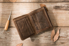 Cool Canvas Mens Small Wallet Bifold Vintage billfold Wallets for Men - iwalletsmen