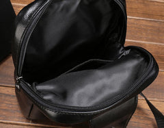 Cool Leather Mens Sling Bag Sling Shoulder Bag Sling Backpacks Chest Bag for men - iwalletsmen