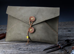 Handmade Vintage Mens Leather Clutch Wallet Cool Wristlet Wallet for Men - iwalletsmen