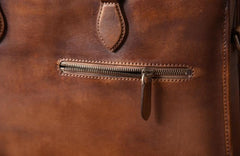 Genuine Leather Mens Cool Messenger Bag Briefcase Work Bag Business Bag for men