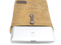 Cool Waxed Canvas Mens iPad Case iPad Air Case 10 inch for Men - iwalletsmen