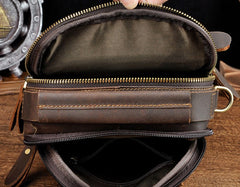 Vintage Mens Leather Side Bag Belt Pouch Holster Belt Case Waist Pouch for Men - iwalletsmen