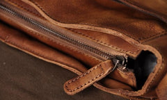 Handmade Leather Mens Cool Messenger Bag Briefcase Work Bag Business Bag for men