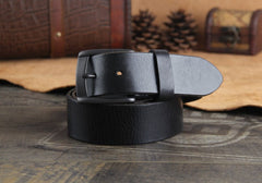Genuine Leather Punk Rock Biker Trucker Mens Belt Men Black Coffee Belt for Men