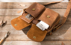 Cool Small Leather Mens Shoulder Bags Messengers Bag for Men - iwalletsmen