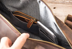 Cool Vintage Leather Mens Weekender Bag Travel Bags Shoulder Bags for men - iwalletsmen