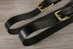 Handmade Genuine Custom Leather Mens Leather Men Black Belt for Men