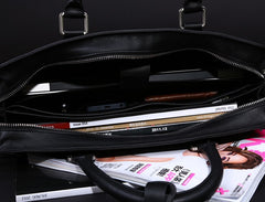 Genuine Leather Mens Cool Messenger Bag Briefcase Work Bag Business Bag Laptop Bag for men