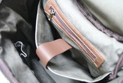 Mens Leather Barrel Backpack Cool Travel Bag Weekender Bag for men - iwalletsmen