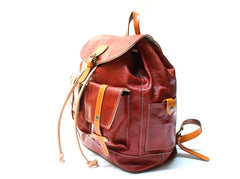 Cool Handmade Leather Mens Backpack Travel Backpacks Laptop Backpack for men - iwalletsmen