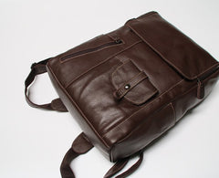 Leather Mens Backpacks Cool Travel Backpacks Laptop Backpack for men - iwalletsmen
