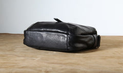 Genuine Leather Mens Cool Small Messenger Bag Sling Bag Chest Bag Bike Bag Cycling Bag for men