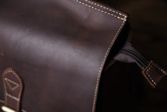 Handmade Leather Mens Cool Backpack Sling Bag Large Travel Bag Hiking Bag for men