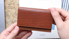 Leather Mens Card Wallet Front Pocket Wallet Small Slim Wallets Change Wallet for Men - iwalletsmen