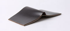 Black Leather Mens Small Wallet Bifold Wallet for Men - iwalletsmen
