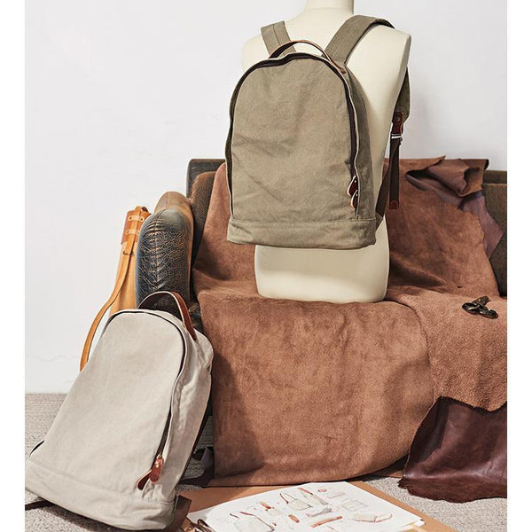 Canvas Mens Backpacks Canvas Satchel Backpack Canvas College Backpacks for Men - iwalletsmen