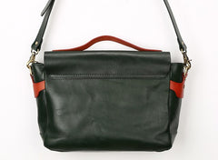 Green Leather Mens Briefcase Messenger Bag Handbag Shoulder Bag for men - iwalletsmen