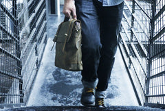 Vintage Mens Leather Briefcase Handbag Shoulder Bag Backpack for men - iwalletsmen